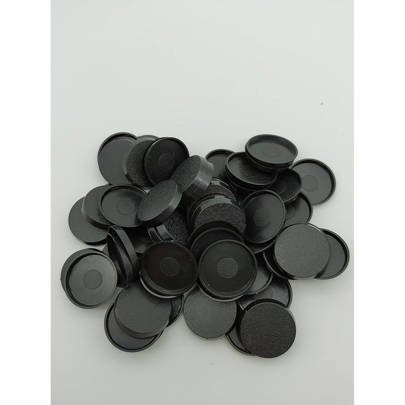 Lot of 60 28.5mm Round Bases Used for Warhammer 40k + AoS Games Workshop Bi