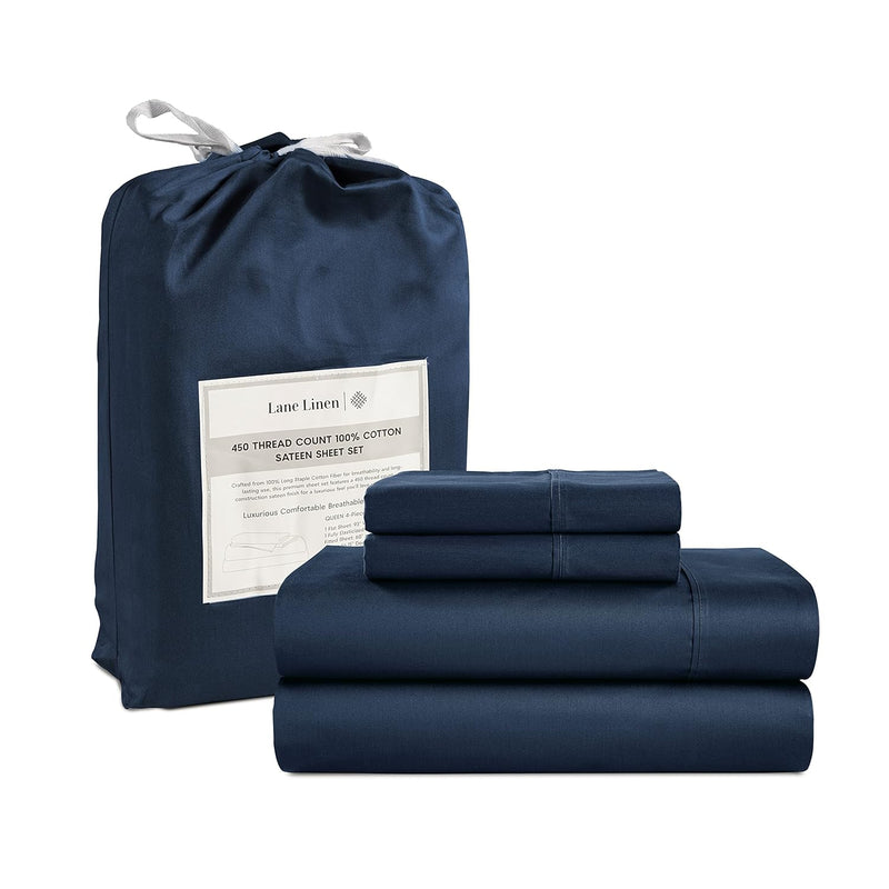 California King Sheets Set - 4 Pc Cal King Sheets Set, 450 Thread Count 100% C