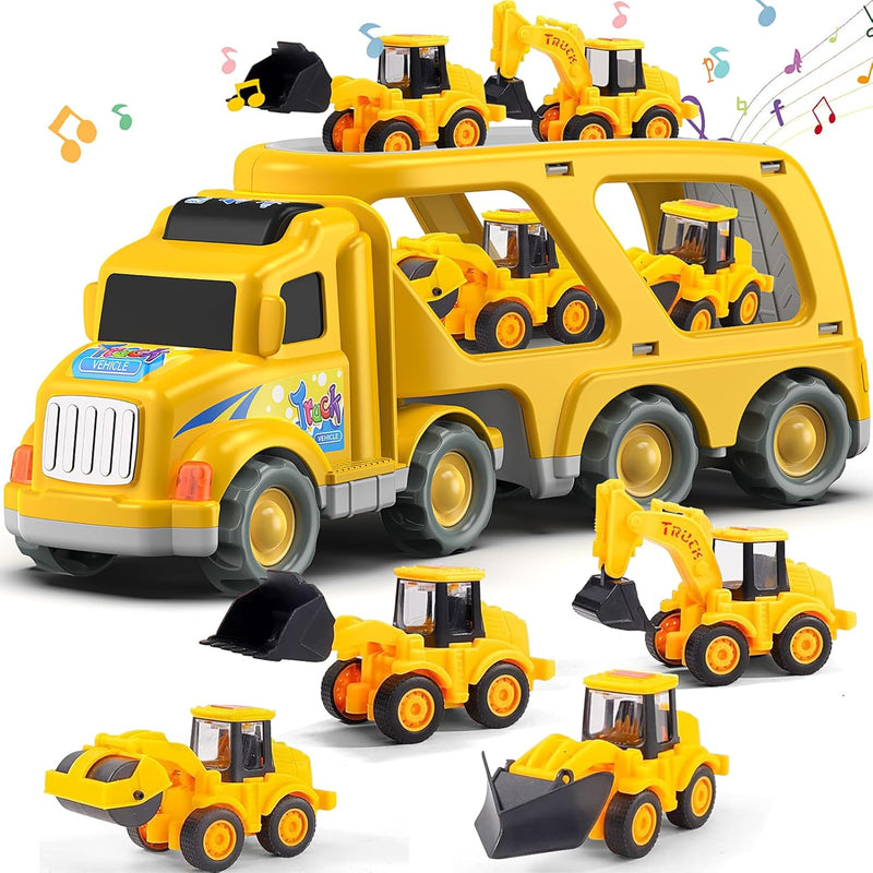 Construction Truck Toys For Boys Girls Age 1 2 3 4 5 6 Years Old?Carrier Tr