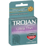Condom Sensitivity Ultra Thin Spermicidal, 3 Count