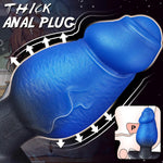 Large Butt Plug Big Buttplug, Huge Xl Anal Plug For Advanced Players, 5.9" Realistic Thick Butt Plugs Soft Silicone Anal Dildo With Foreskin Design, Giant Wearable Sex Toys For Men Women Couples