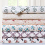 Printed 3-Piece Extra Soft Bedding Sheets & Pillowcase Set, Deep Pocket Up To 16 Inch Mattress Kashmir Rose Twin