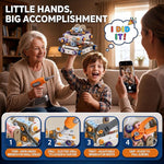 211-Piece STEM Tool Building Kit for Kids Ages 3-8
