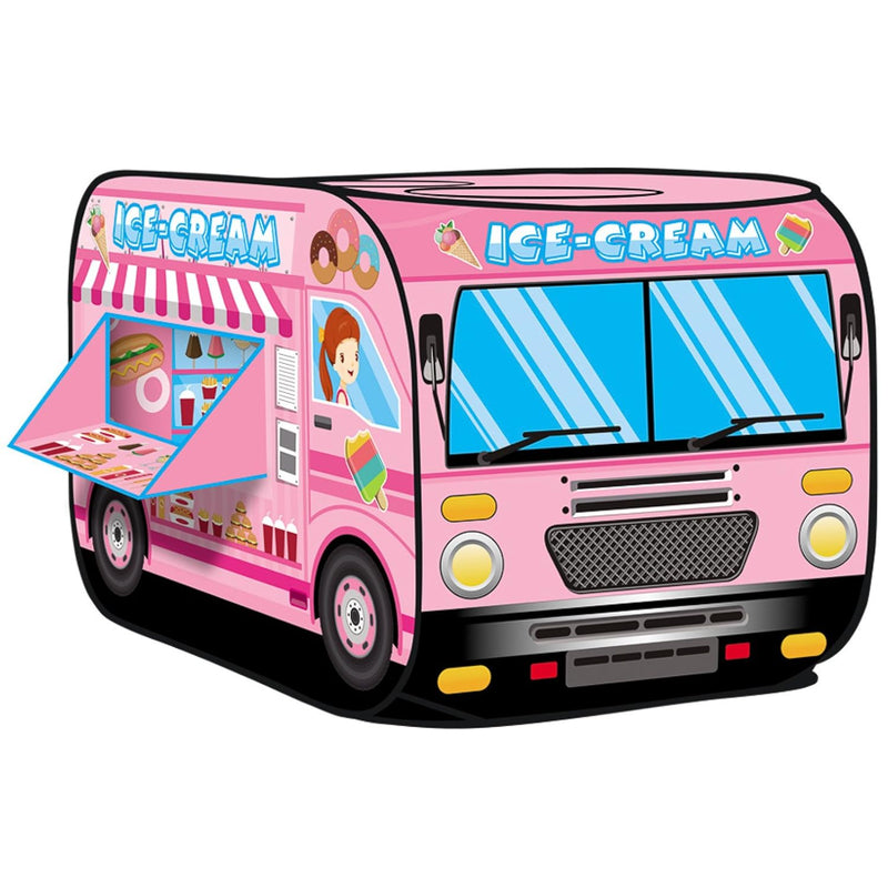 Ice Cream Truck Pop Up Kids Play Tent For Boys & Girls Indoor Outdoor Toy
