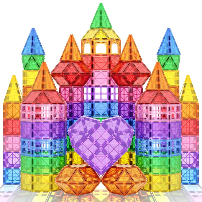 Magnetic Tiles Magnet Toys For Girls Boys, Sensory Stem Magnetic Blocks Bui