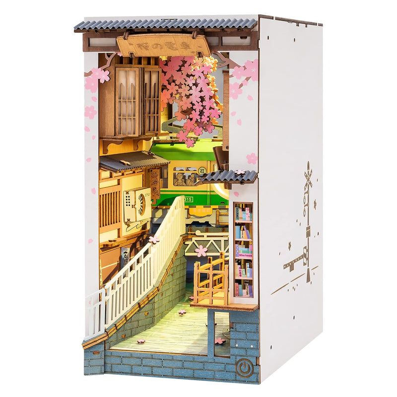 Rolife DIY Book Nook Kit 3D Wooden Puzzle for Adults 8.7" Bookshelf Indert