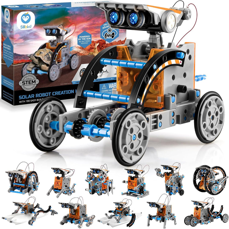 12-in-1 Solar Robot Building STEM Kit for Kids Ages 8+