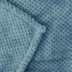 Waffle Textured Extra Large Fleece Blanket, Super Soft And Warm Throw Blanket For Couch, Sofa And Bed (Slate Blue, 50X70 Inches)-Cozy, Fuzzy And Lightweight