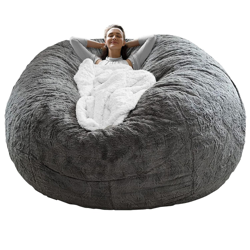 Bean Bag Chair Cover(It Was Only A Cover, Not A Full Bean Bag), Big Round Soft