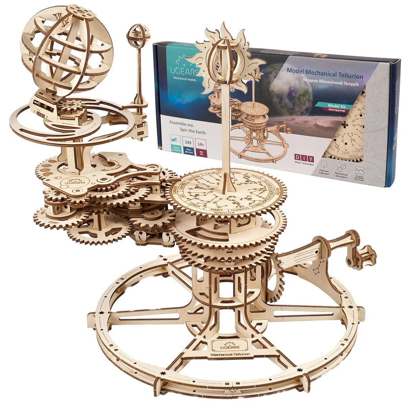 Mechanical Tellurion 3D Puzzle Planetarium Solar System Model Kit For Self