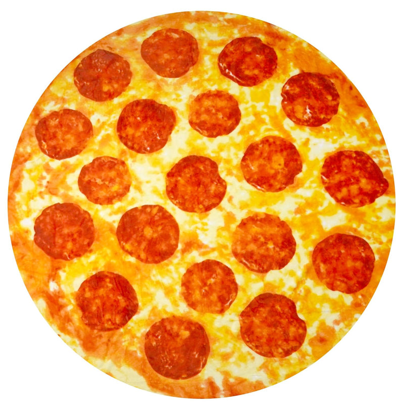 Zulay (60 Inch) Giant Pepperoni Pizza Blanket - Novelty Big Pizza Blanket Adul