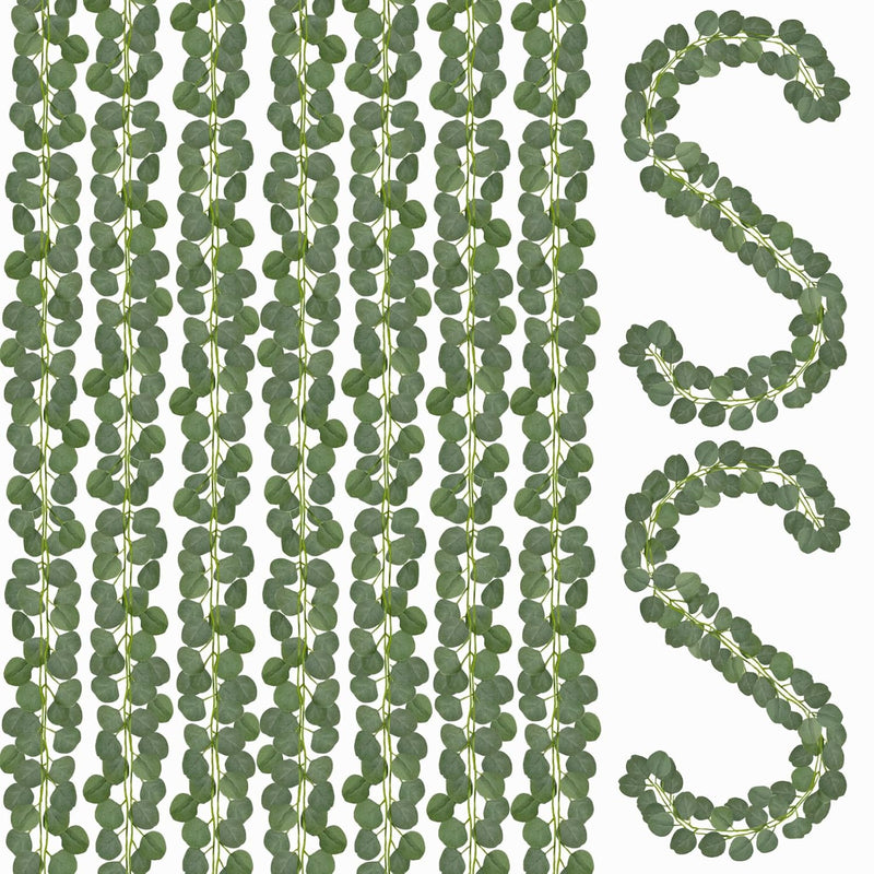 36Pcs Eucalyptus Garland,Artificial Eucalyptus Leaves Table Greenery Garland W