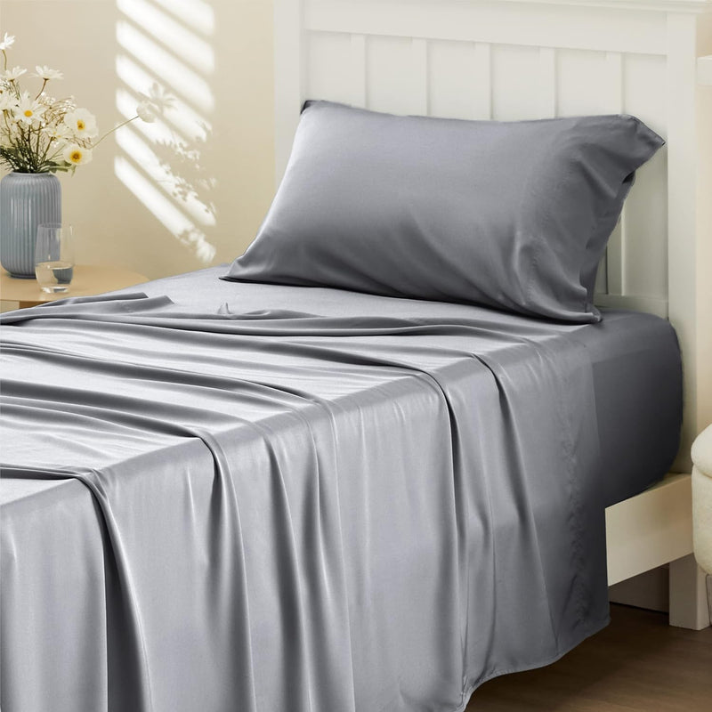 Twin Xl Sheet Set Dorm Bedding, Rayon Derived From Bamboo, Twin Extra Long She