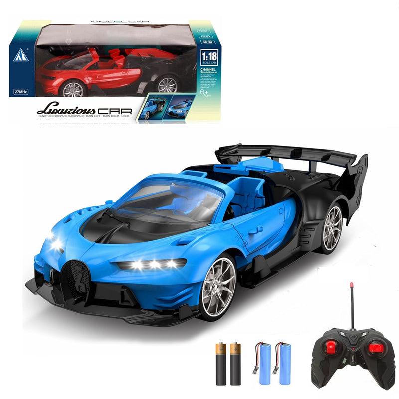 Rc Sports Roadster 1/16 Blue Electric Sport Remote Control Car,Rc Model Toy Fo