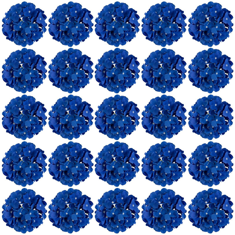 30 Pcs Silk Hydrangea Heads Artificial Flowers Heads And Stems Fake Hydrangea