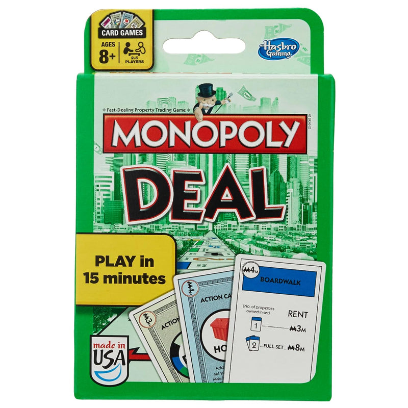 Monopoly Deal Card Game, Quick Playing Card Game For 2 5 Players, Game For
