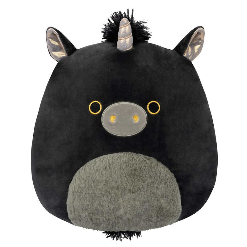 Original 12 Inch Nicolita Black And Gold Unicorn Medium Sized Ultrasoft Off