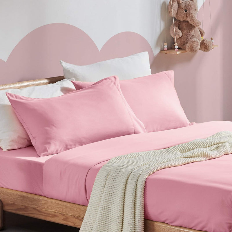 Super Soft Kids Twin Bed Sheets Set 3-Piece - Wrinkle & Fade Resistant Easy Ca