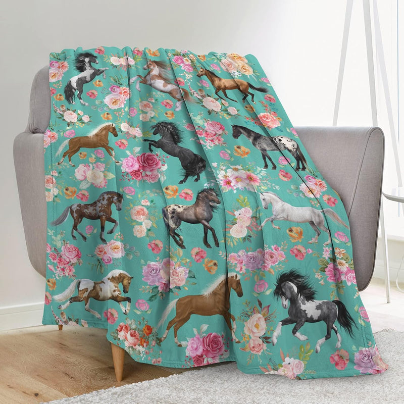 Horse Blanket Horse Gifts For Girls Women, Soft Horse Blanket For Girls, Cozy