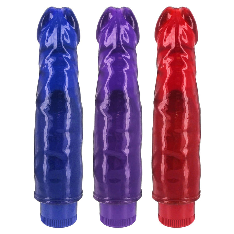 Vibrating Jelly Dong 7.5 Inch Assorted Colors
