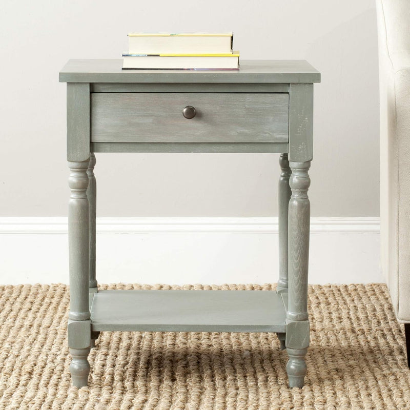 American Homes Collection Tami Ash Grey Accent Table