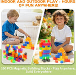 Transparent Rainbow Magnetic Building Cubes for Kids Ages 4-8