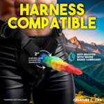 Magic Rider Unicorn Silicone Dildo For Beginners, Men, Women, & Couples. Suction Cup Base And Harness Compatible. Premium Silicone. 1 Piece, Rainbow.