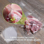 Vacuum Sealer Bags 100 Quart 8x12 Inch for Food Saver, Seal a Meal, Weston. Commercial Grade, BPA Free, Heavy Duty, Great for vac storage, Meal Prep or Sous Vide