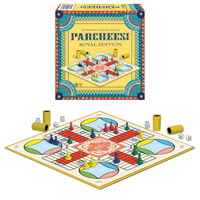 Parcheesi Royal Edition By Games Usa, Classic Family Favorite Featuring Cha