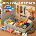211-Piece STEM Tool Building Kit for Kids Ages 3-8