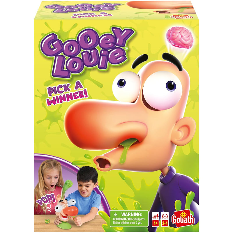 Goliath Gooey Louie Game - Pull Gooeys Out of Louie's Nose Game - Ages 4 an