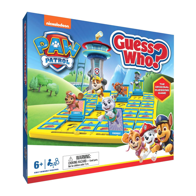 Guess Who PAW Patrol Board Game, Featuring Chase, Rocky, Skye, and More, Of