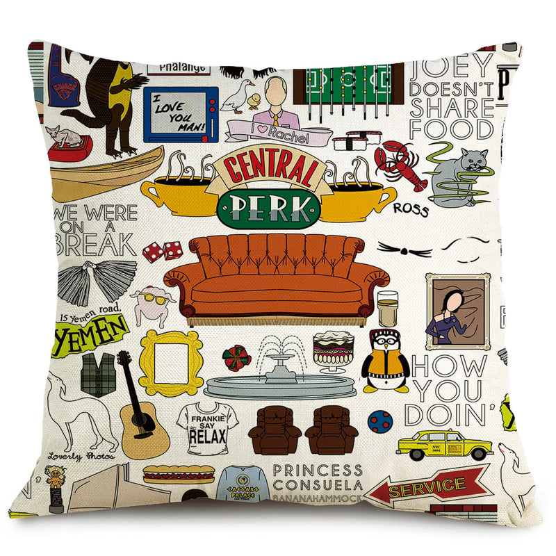 Funny Tv Show Fans Lovers Merchandis Throw Pillow Cover, Merch Gifts For Women
