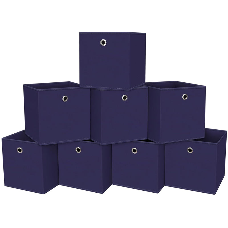 Cube Storage Bin ,11 Inch Fabric Cube Storage Bin With Handles,Foldable Cube Bas