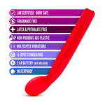Blush Sexy Things G Slim - G-Spot Vibrator For Females - Powerful Vibrating Modes - Finger Shaped Clitoral Nipple Personal Massager - Waterproof - Adult Pleasure Sex Toys For Women & Couples - Red