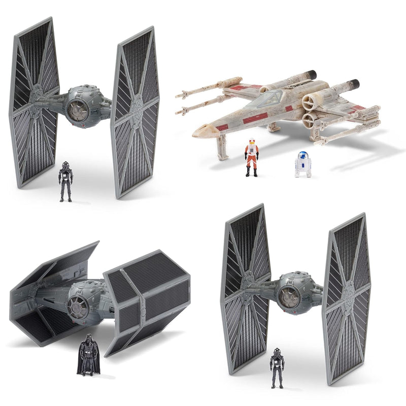 STAR WARS Micro Galaxy Squadron Death Star Trench Run Battle Pack - Four Ve