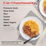 Duo 7-in-1 Electric Pressure Cooker, Slow Cooker, Rice Cooker, Steamer, Sauté, Yogurt Maker, Warmer & Sterilizer, Includes App With Over 800 Recipes, Stainless Steel, 6 Quart