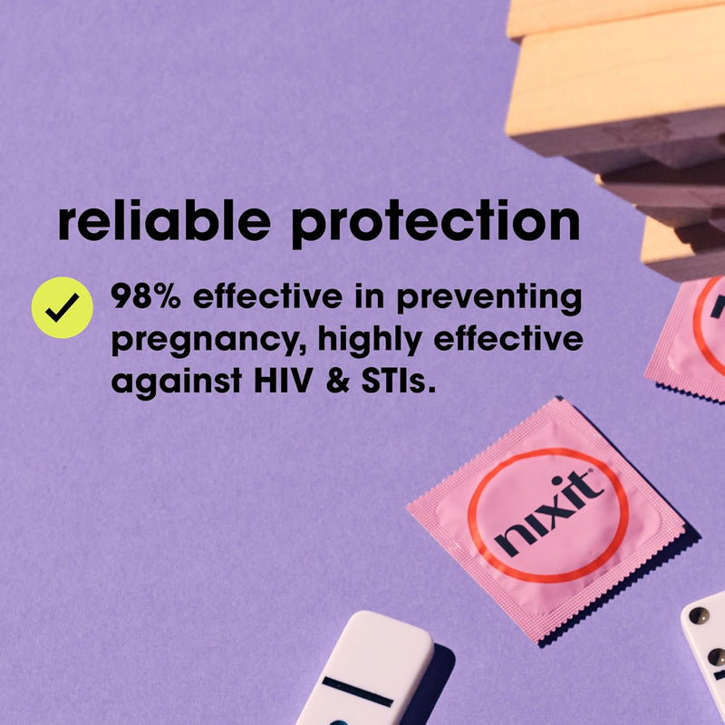 Condoms | Ultra-Thin & Lubricated | No Uti Causing Chemical Irritants | Free From Toxins, Parabens, Spermicide, Glycerin & Fragrances | Vegan-Friendly Latex | 53Mm Wide, 190Mm Long (24 Count)