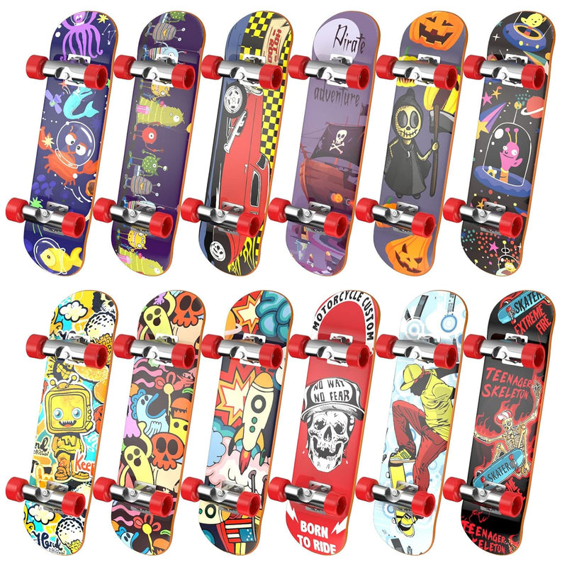 Fingerboard Mini Finger Skateboards Toys 12Pcs Professional Finger Boards S