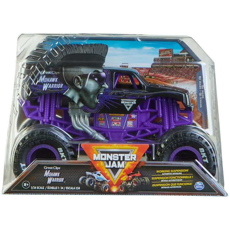 Monster Jam, Official Mohawk Warrior Monster Truck, Collector Die-Cast Vehi