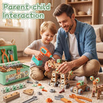 158-Piece Kids Tool Set with Toy Drill and Construction Accessories