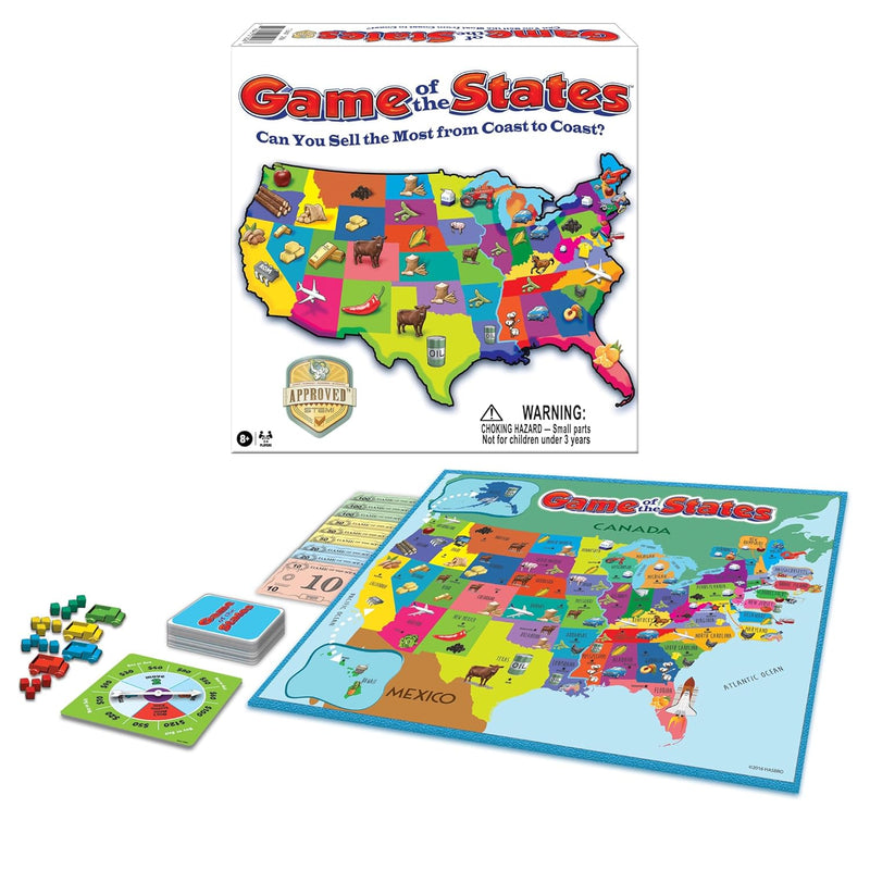 Game Of The States With 1970'S Original Artwork, By Games Usa, Children'S P