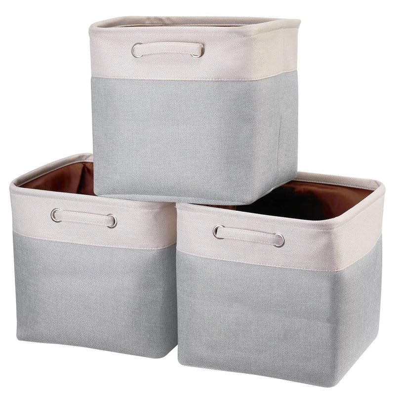 Storage Cubes 13X13X13 Inches Fabric Storage Cube Bins Boxes Foldable Storage Ba
