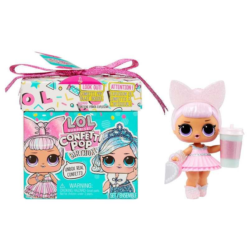 Confetti Pop Birthday Doll With 8 Surprises Great Gift For Girls Age 4+