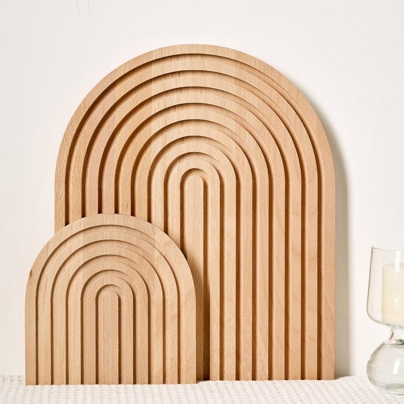 Aesthetic Boho Wooden Rainbow Arches Home Decor, Shelf Decor Table Decor Dress