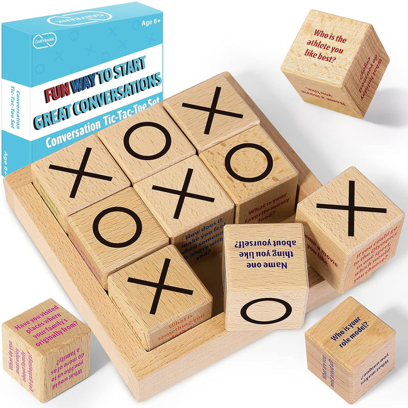 Conversation Cubes W/Tic Tac Toe Game,Great Conversation Starter Building R