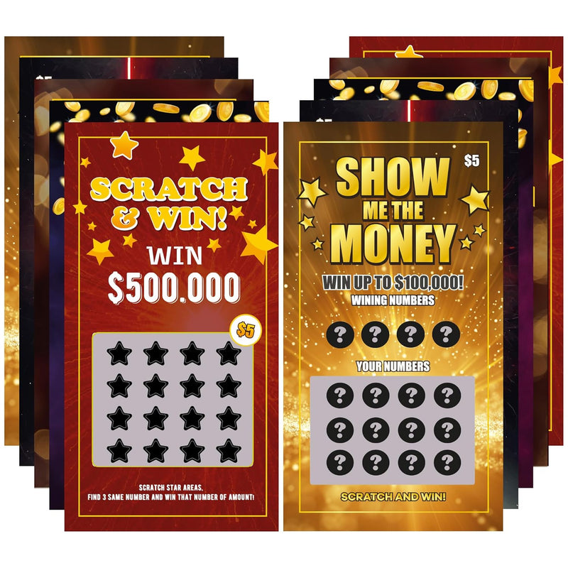 Prank Lottery Tickets And Scratch Off Cards 10 Tickets Winning $500K Look Real