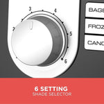2-Slice Toaster, Extra Wide Slots, 6 Shade Settings, 850 Watts, Crub Tray, Cancel Button