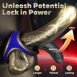 Silicone Penis Ring Cock Ring Set, 2In1 Cockring Ergonomics Adjustable Tightness For Harder Erections Enhanced Long Lasting Stronger For Longterm Wear, Adult Sex Toys For Men Or Couple Pleasure