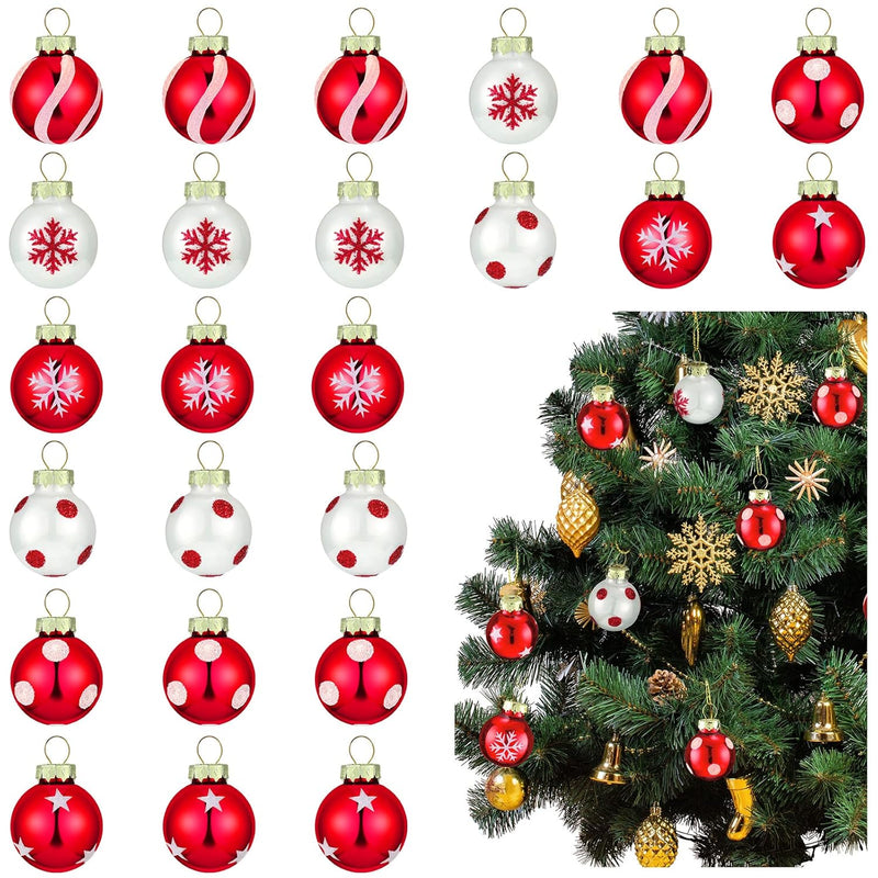 36 Pieces Christmas Ornaments Mini Christmas Ornaments Ball Christmas Ball 1 I